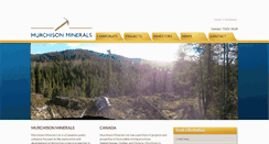 Desktop Screenshot of murchisonminerals.com